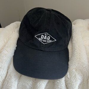 #1 Dad Black Baseball Cap